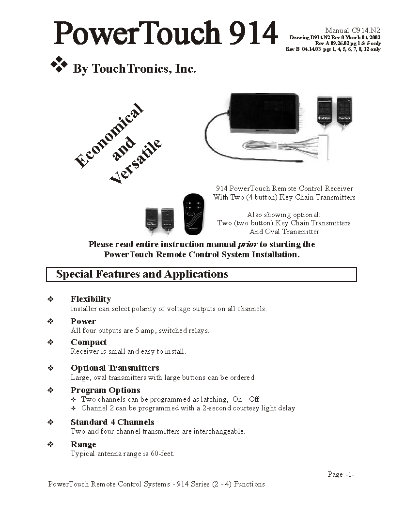 P914 PowerTouch Rev B